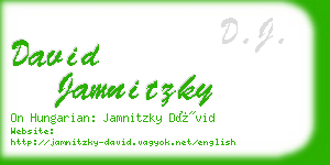 david jamnitzky business card